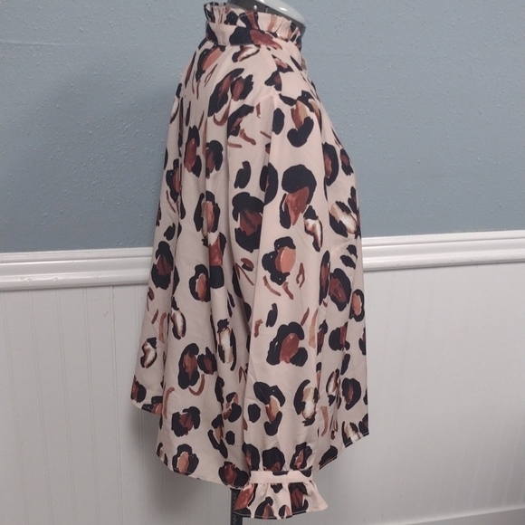 Eloquii Black and Brown Blouse, Office, Formal,Elegant. - Picture 5 of 16